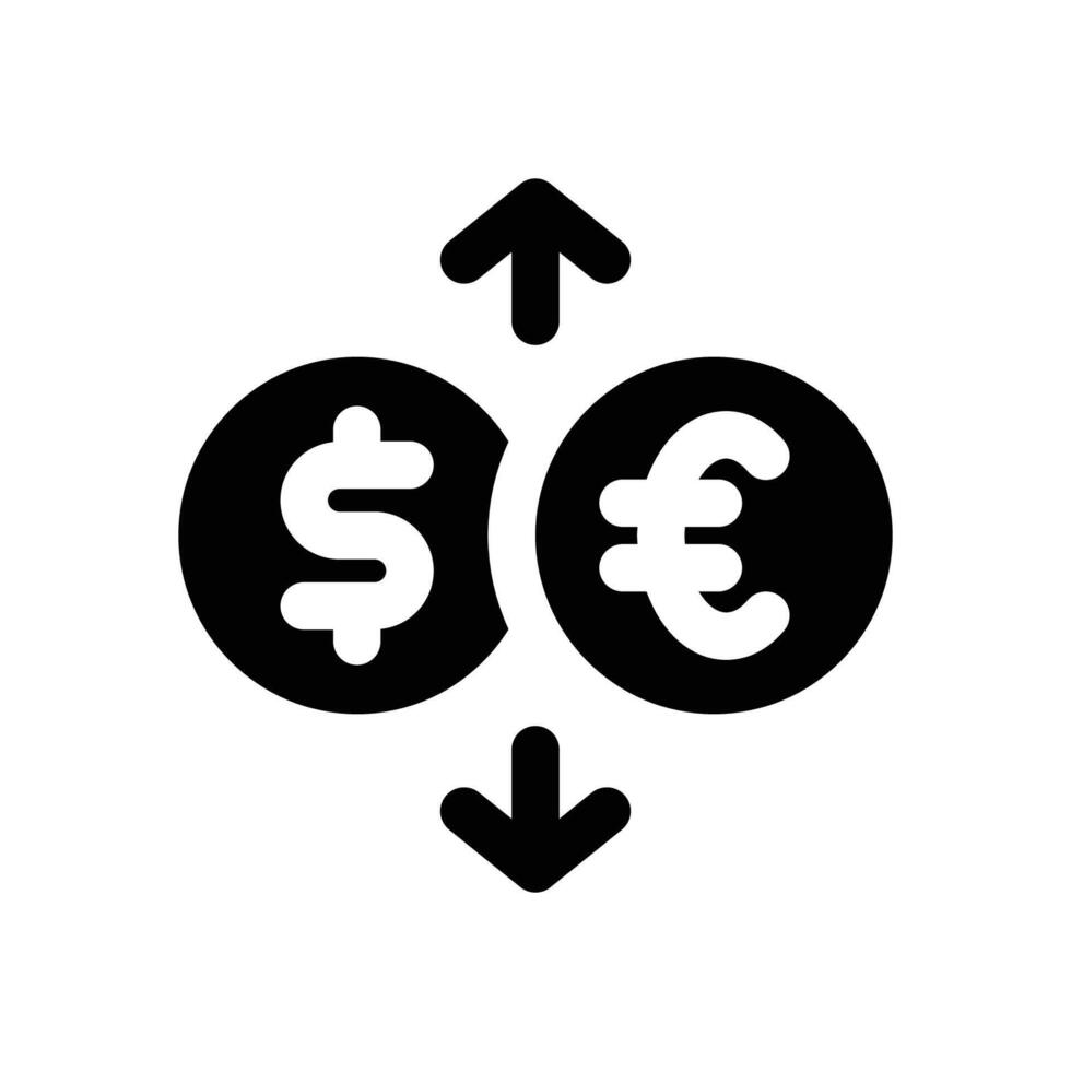 currency glyph icon. Strong and solid icon for websites, mobile interfaces, presentations, and visual branding. High quality and easy to edit. vector