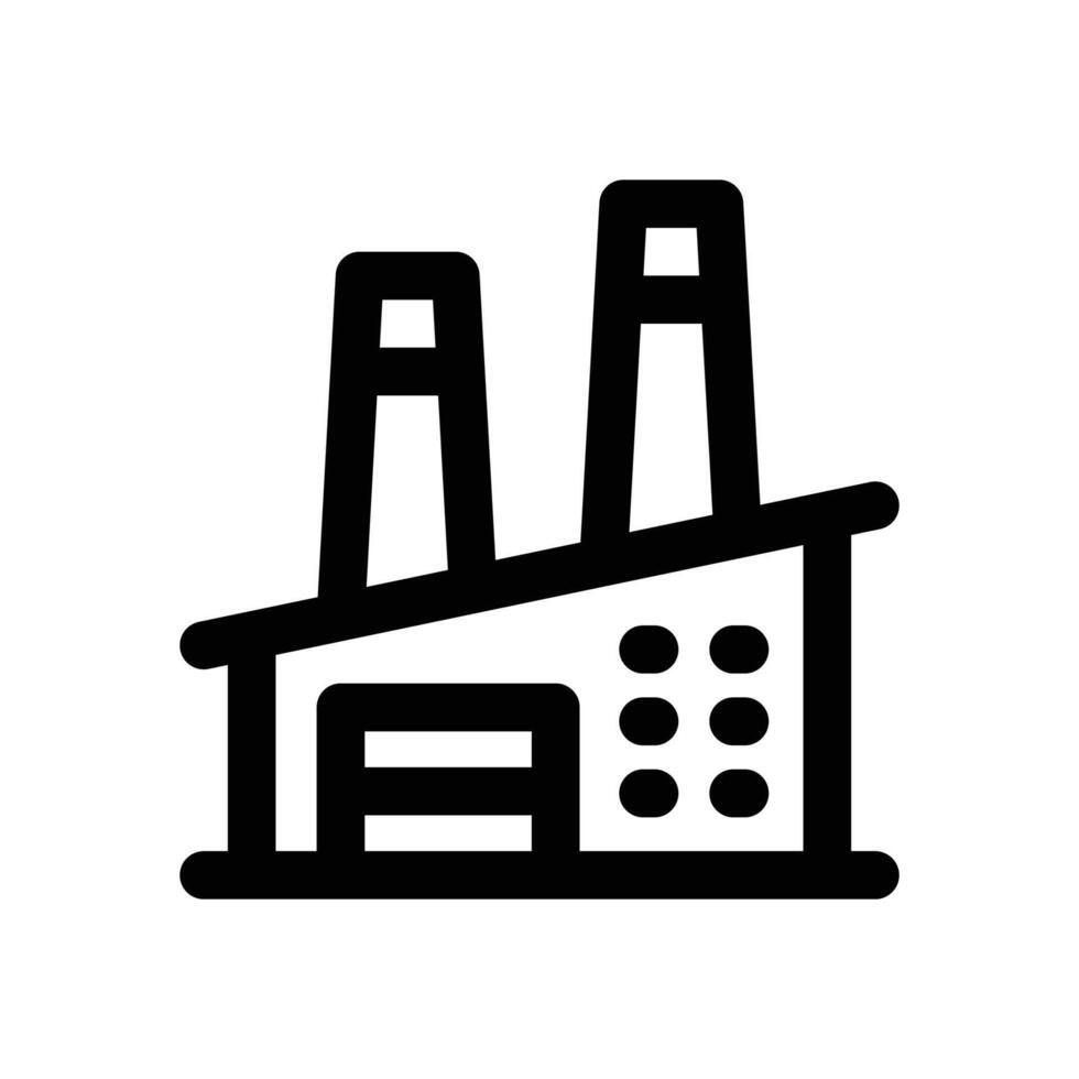 factory line icon. Clean and minimalist icon for websites and mobile apps. vector