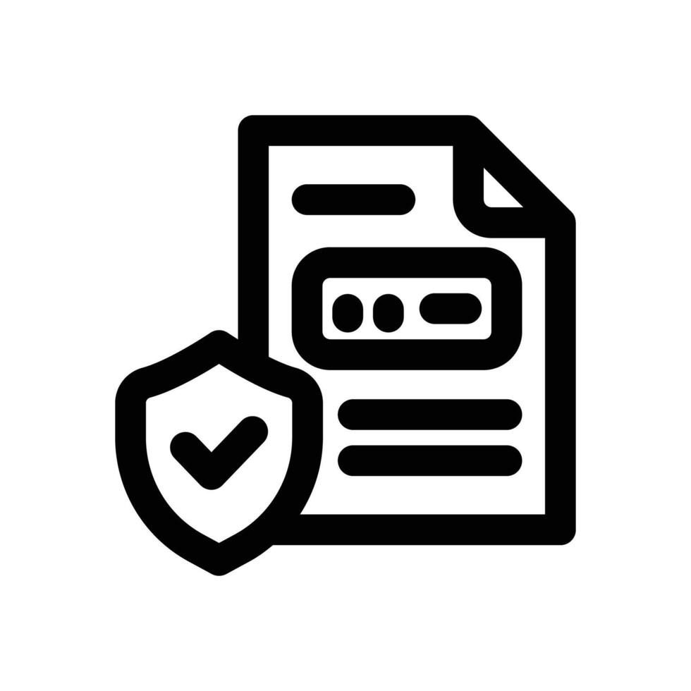 data regulation line icon. Clean and minimalist icon for websites and mobile apps. vector