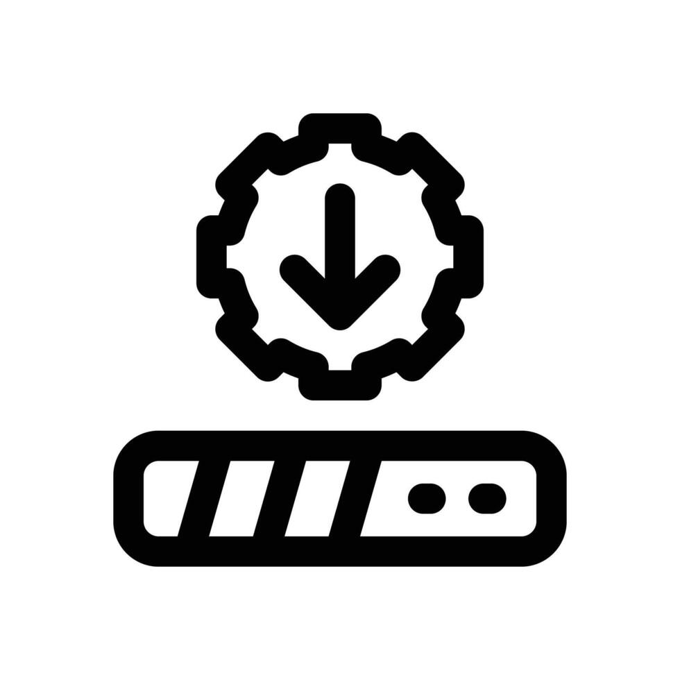 update loading line icon. Clean and minimalist icon for websites and mobile apps. vector
