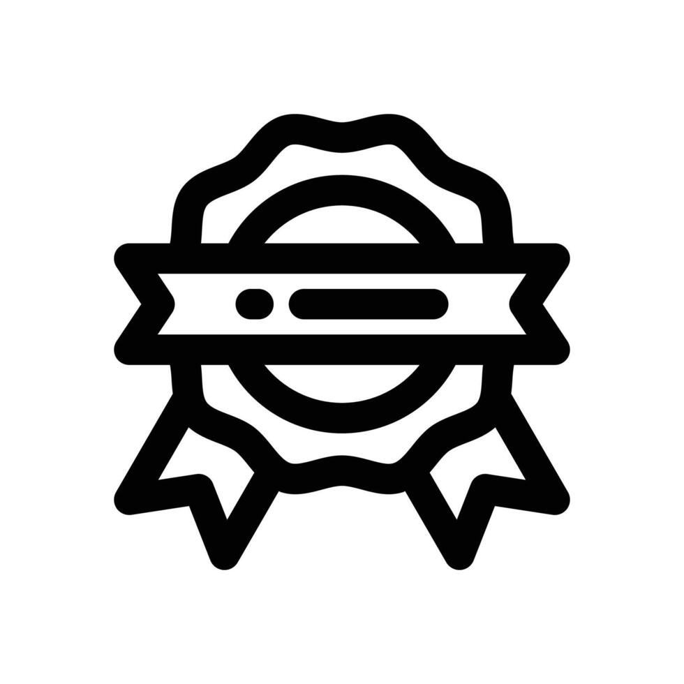 certified stamp line icon. Clean and minimalist icon for websites and mobile apps. vector