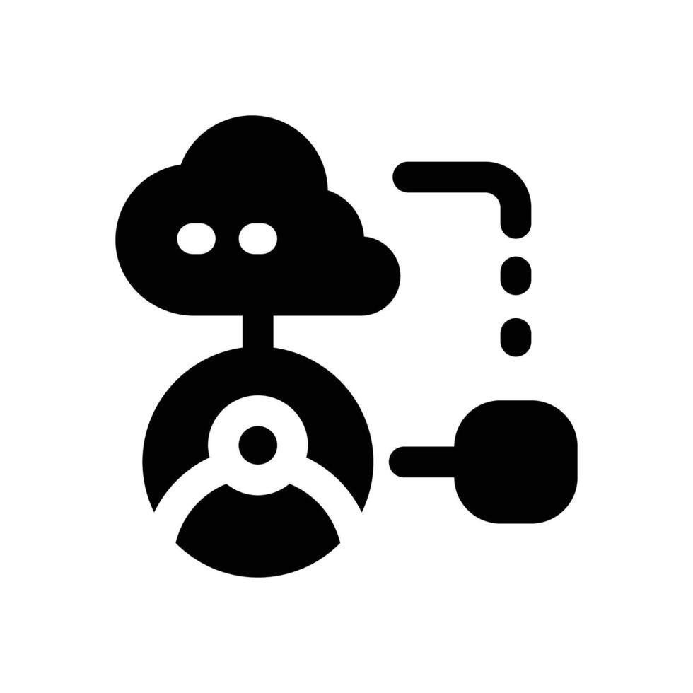 algortm glyph icon. Strong and solid icon for websites and mobile apps. vector