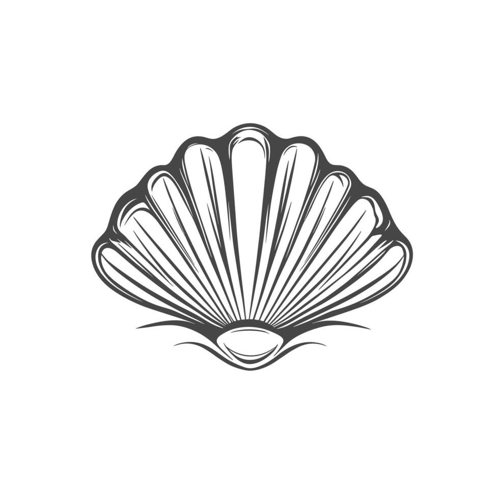 Abstract Of Clam Illustration in HD Quality vector