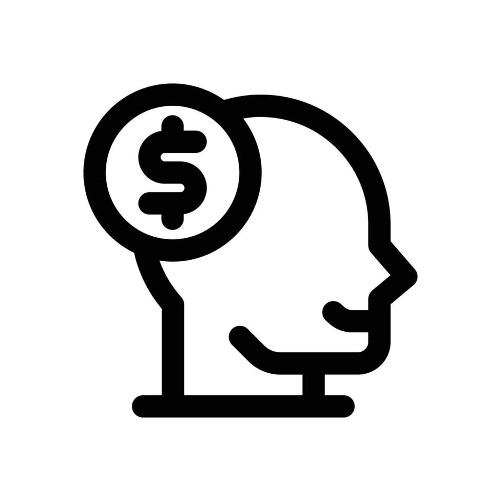 motivation line icon. Clean and minimalist icon for websites and mobile apps. vector