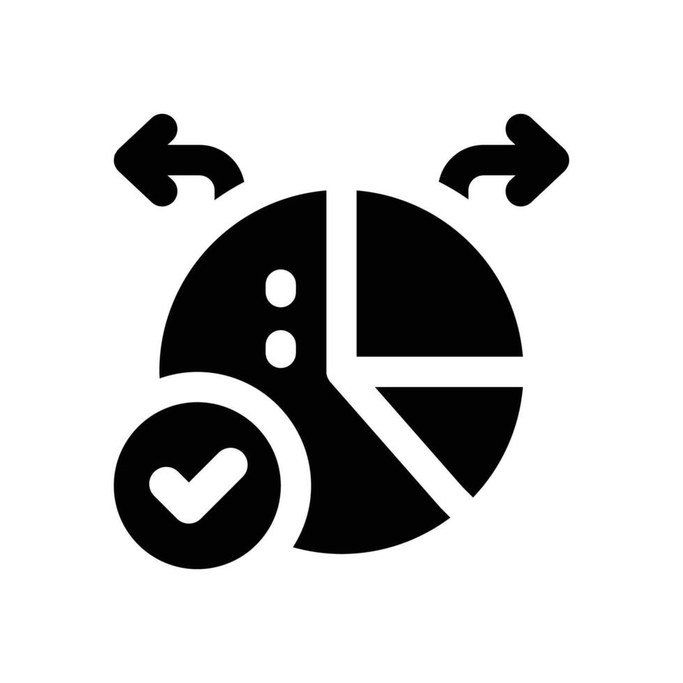 decision making glyph icon. Strong and solid icon for websites, mobile interfaces, presentations, and visual branding. High quality and easy to edit. vector