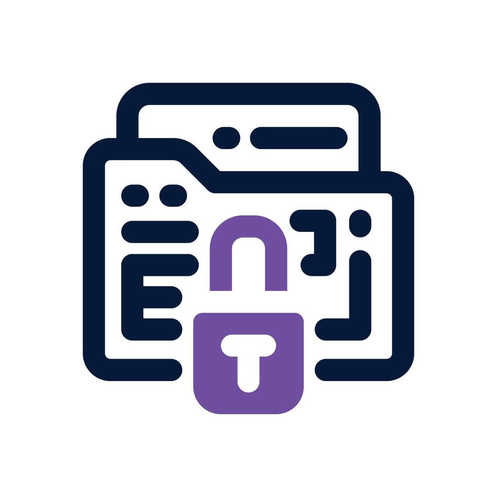 data protect dual tone icon. Sleek and modern icon for websites and mobile apps. vector