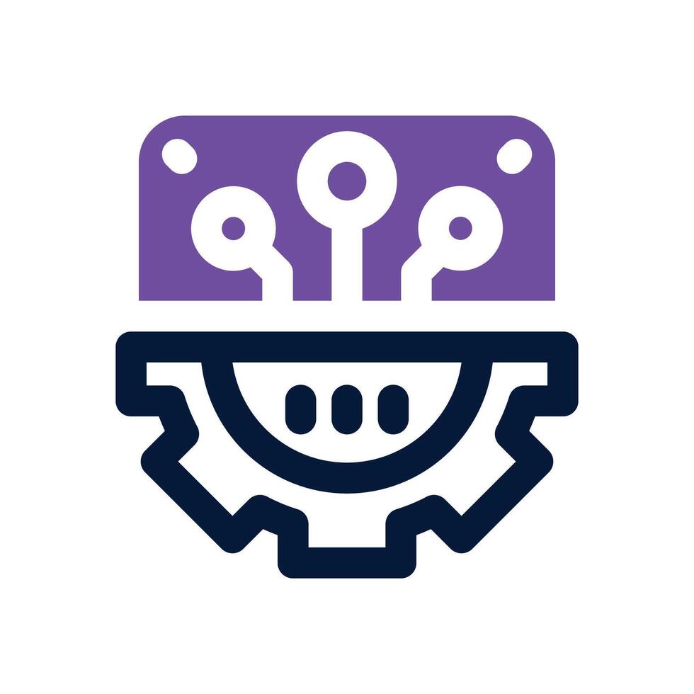 configuration dual tone icon. Sleek and modern icon for websites, mobile apps, marketing materials, and corporate design. Fully scalable and ready to use. vector