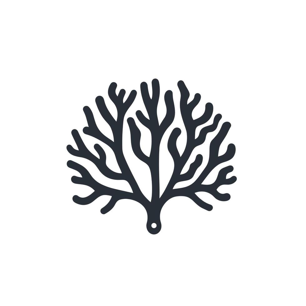 Abstract Of Coral Graphic Template with Clean Style vector