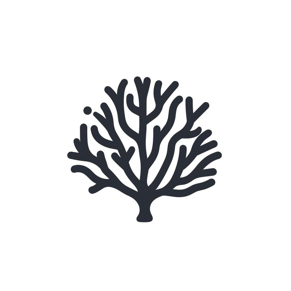 Hand-Drawn Of Coral Icon Set in HD Quality vector