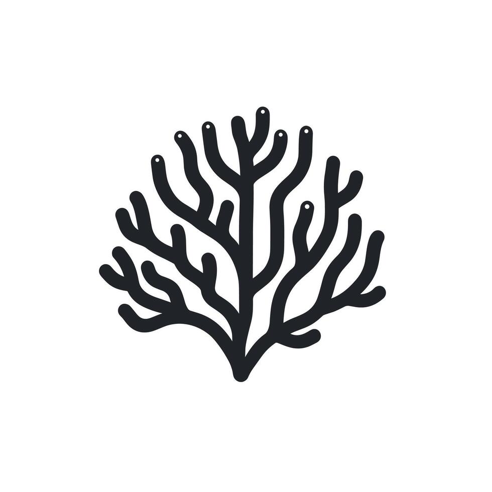 Elegant Of Coral Illustration with Subtle Texture vector