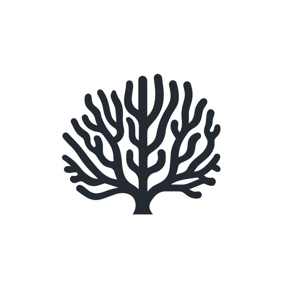Abstract Of Coral Design Element with Clean Style vector