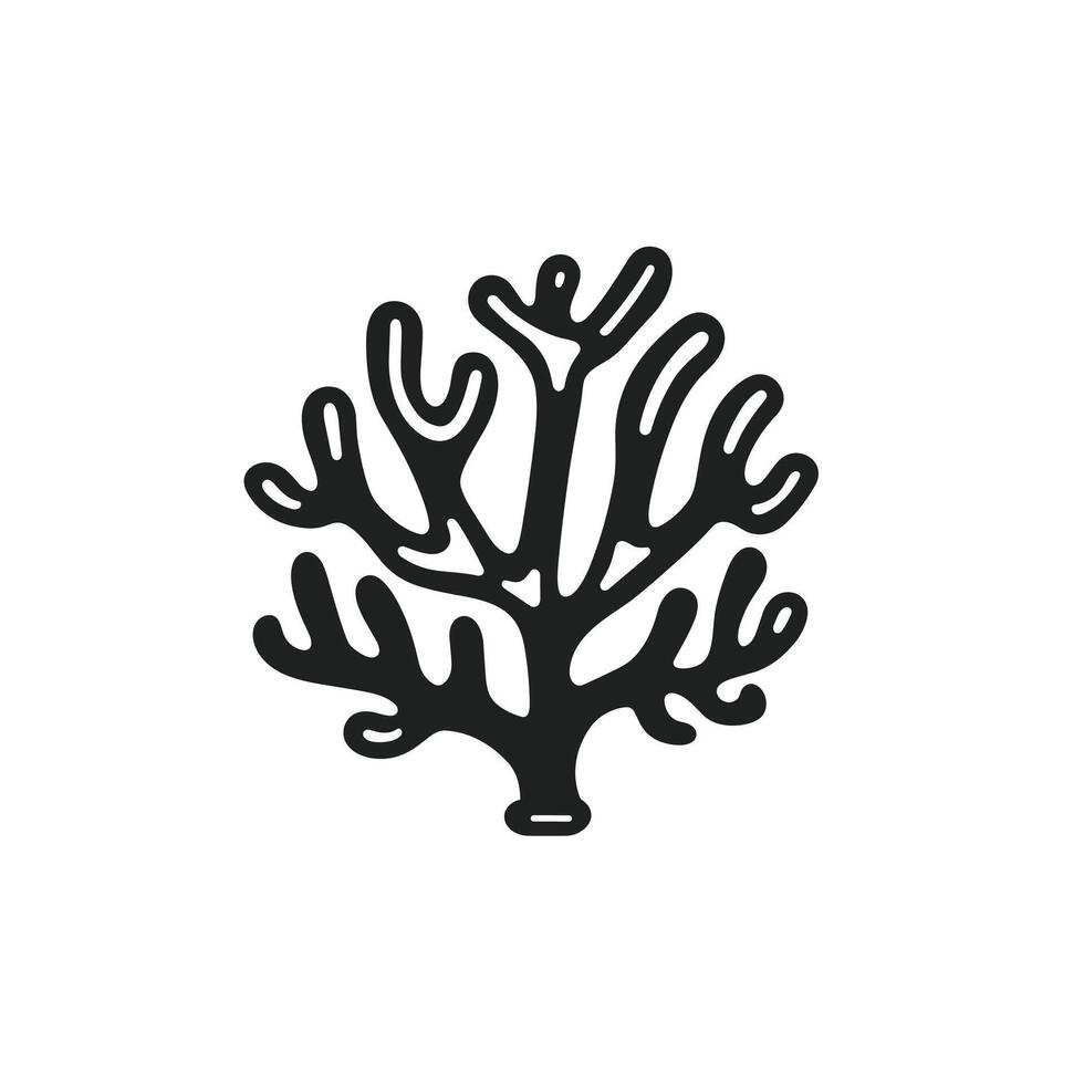 Flat Of Coral Illustration with Subtle Texture vector