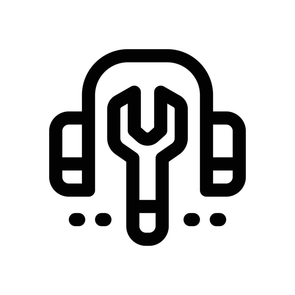 tech support line icon. Clean and minimalist icon for websites and mobile apps. vector