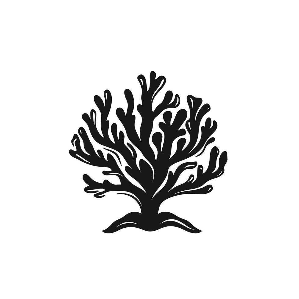 Creative Of Coral Isolated Clipart for Branding vector