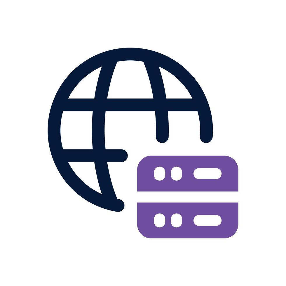 web hosting dual tone icon. Sleek and modern icon for websites, mobile apps, marketing materials, and corporate design. Fully scalable and ready to use. vector