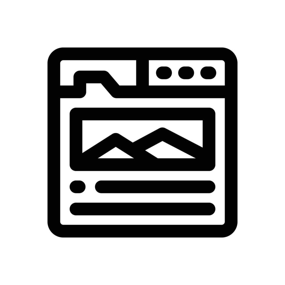 article line icon. Clean and minimalist icon for websites and mobile apps. vector