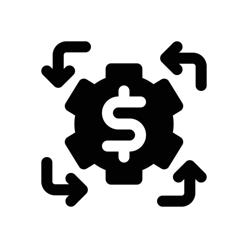 adaptability glyph icon. Strong and solid icon for websites and mobile apps. vector