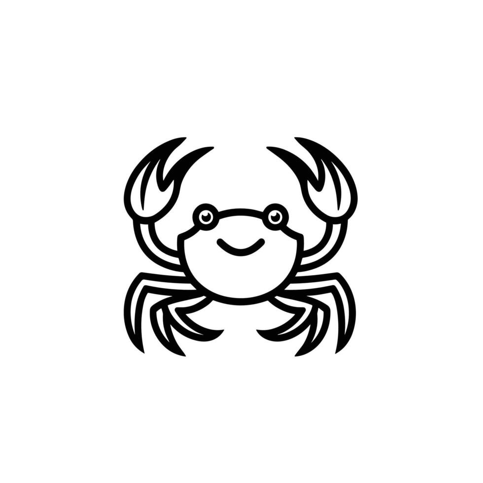 Realistic Of Crab Illustration with Clean Style vector