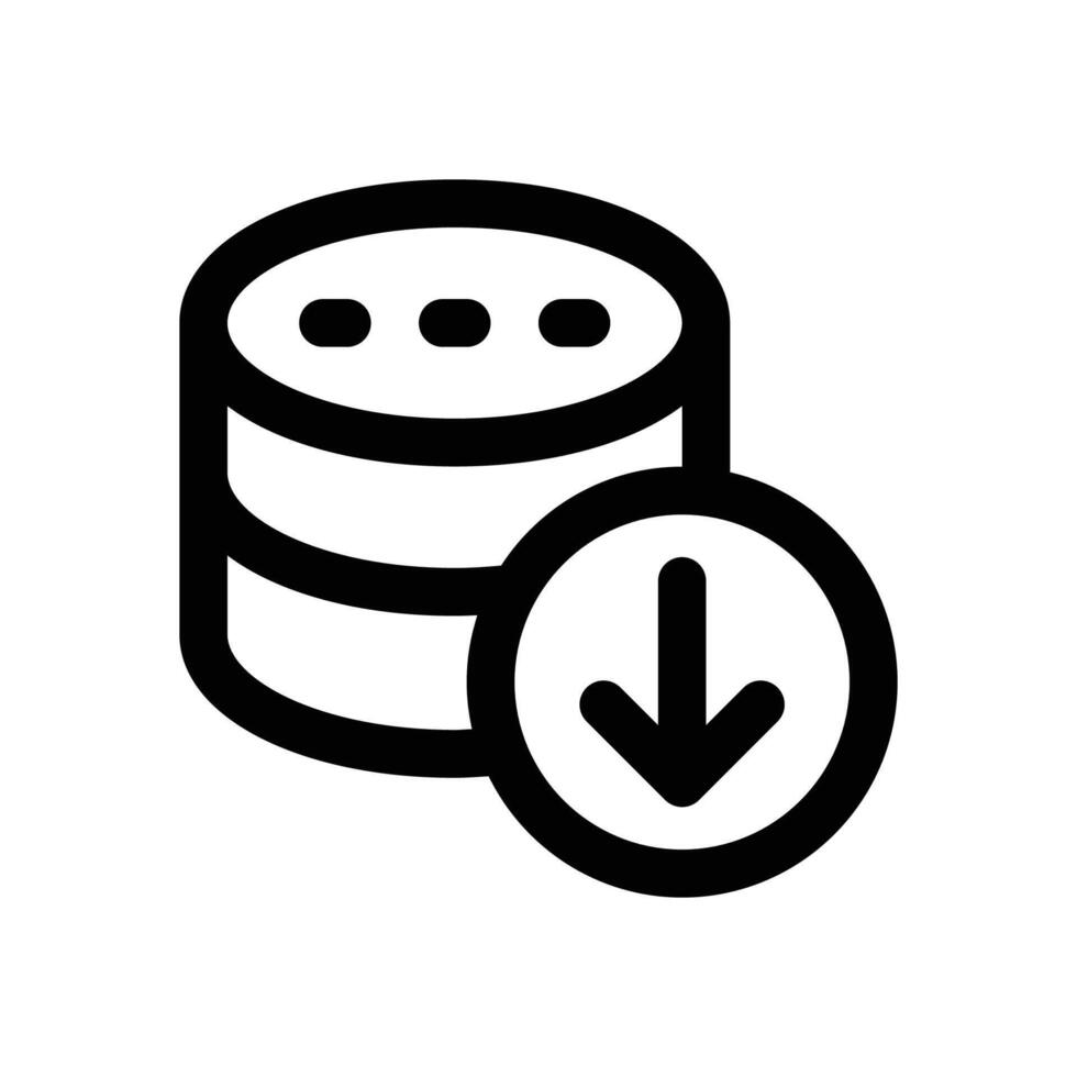 big data line icon. Clean and minimalist icon for websites, mobile apps, presentations, and logos. Fully scalable and customizable for any project. vector