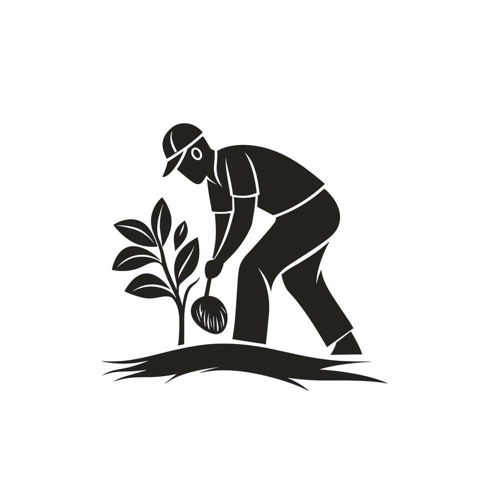 Elegant Of Cultivator Icon Set on White Background vector