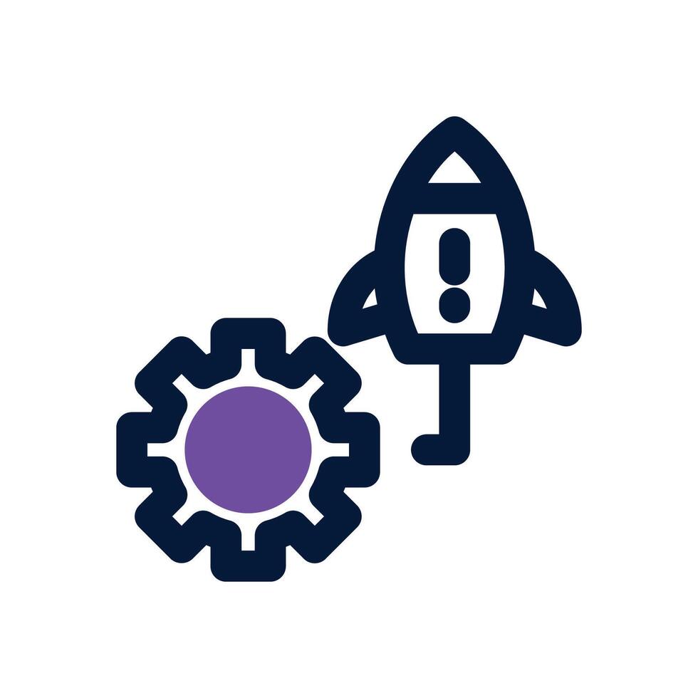 agile dual tone icon. Sleek and modern icon for websites and mobile apps. vector