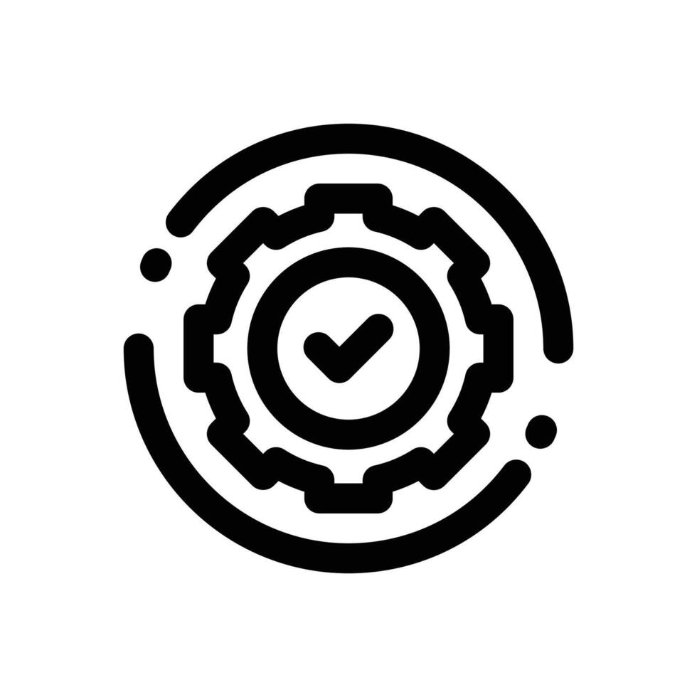 machine development line icon. Clean and minimalist icon for websites and mobile apps. vector