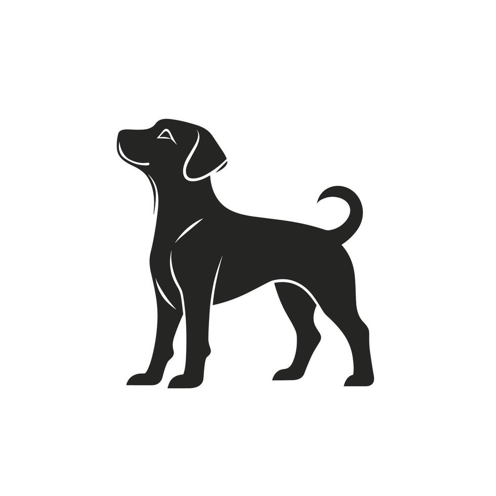 Modern Of Dog Isolated Clipart with Clean Style vector