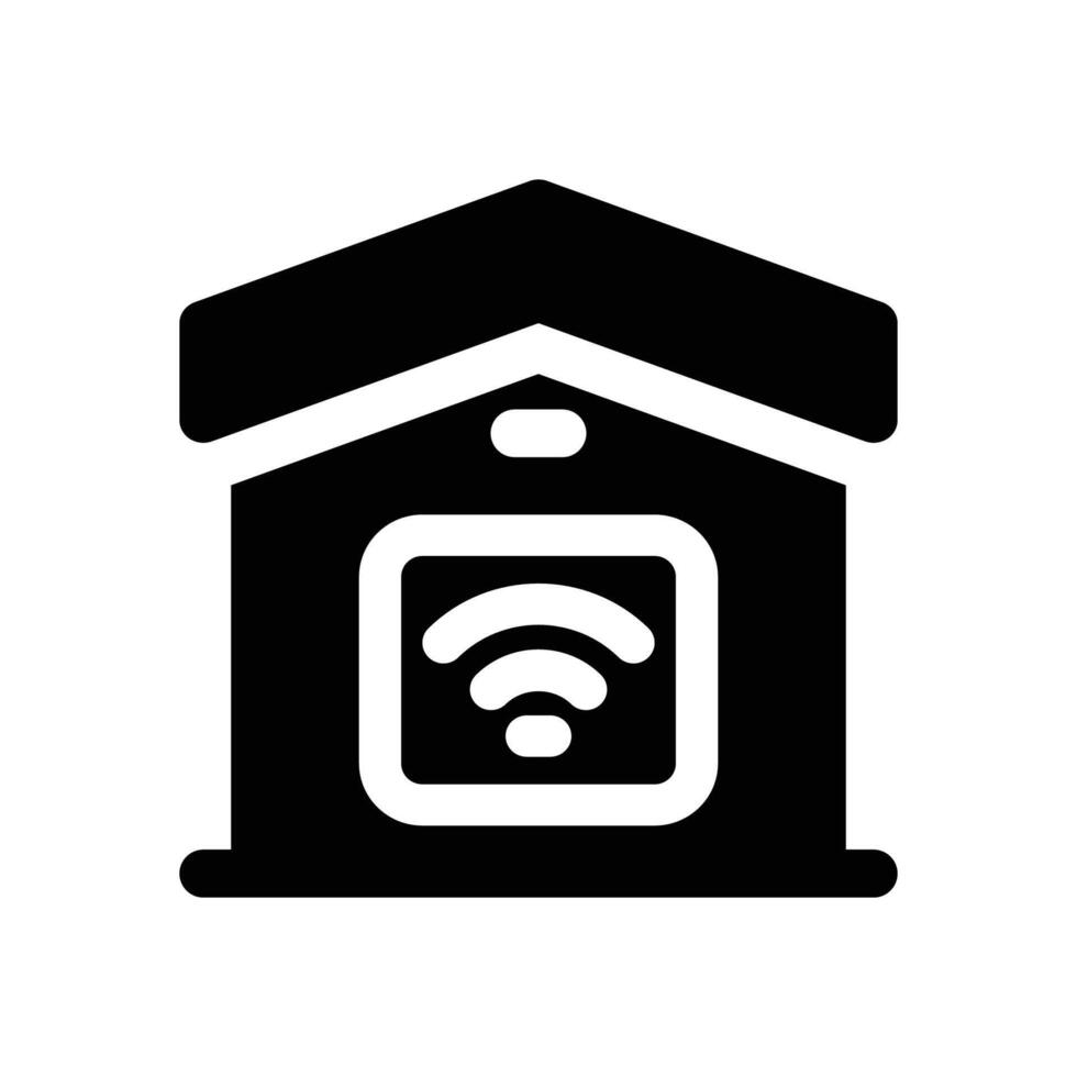 home automation glyph icon. Strong and solid icon for websites and mobile apps. vector