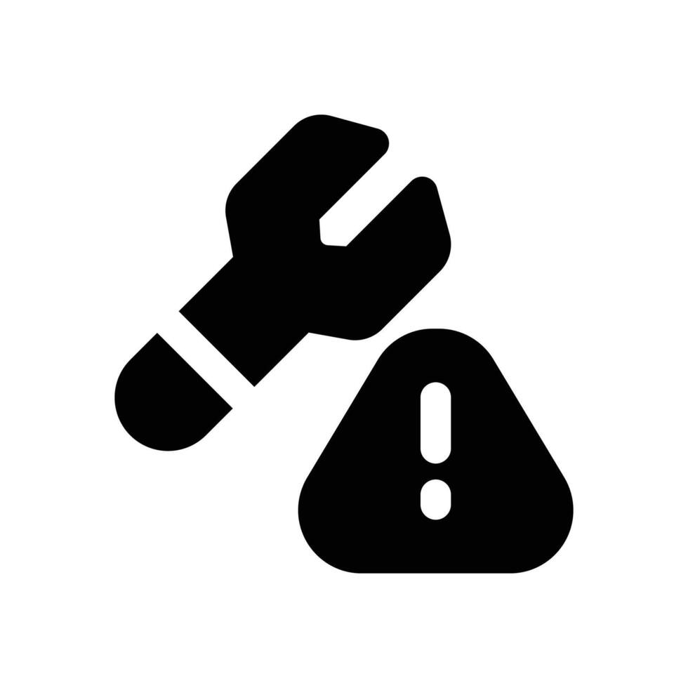 maintenance glyph icon. Strong and solid icon for websites, mobile interfaces, presentations, and visual branding. High quality and easy to edit. vector