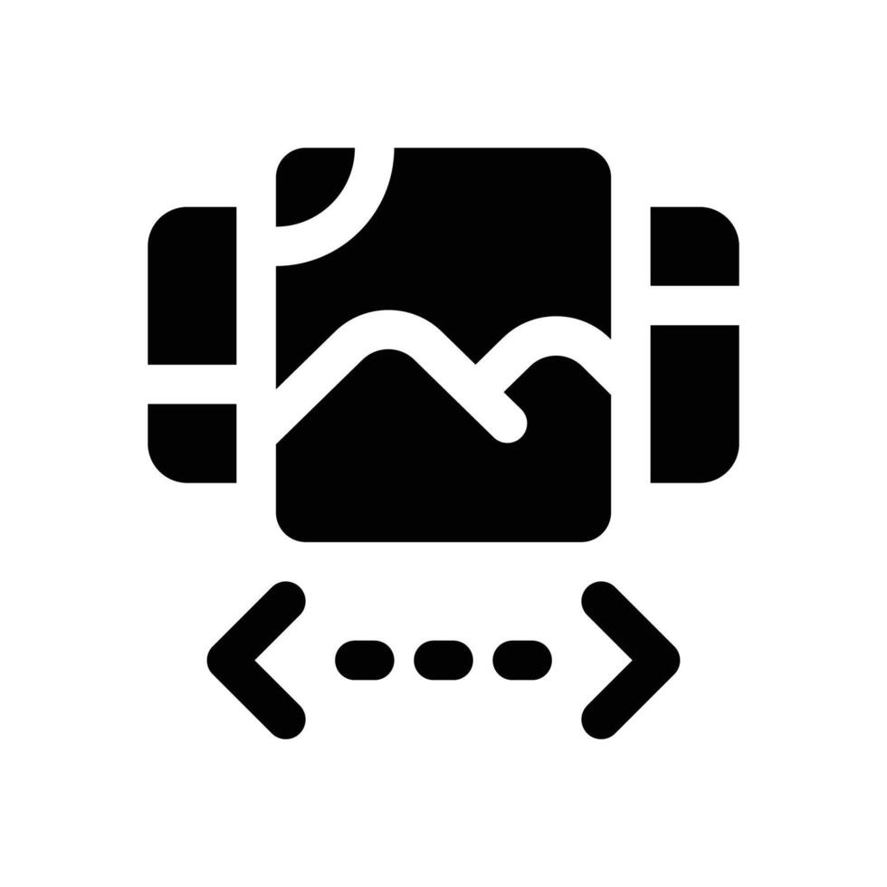 slider glyph icon. Strong and solid icon for websites and mobile apps. vector