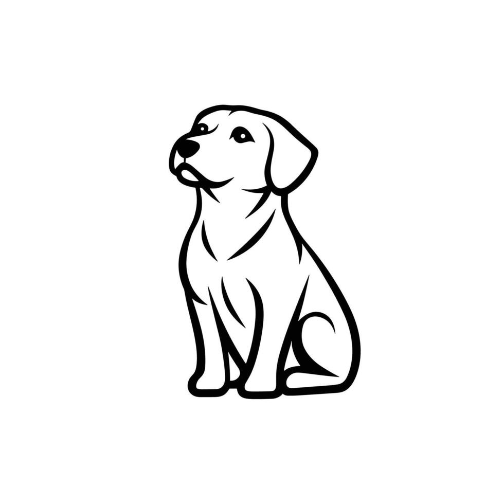 Creative Of Dog Isolated Clipart for Branding vector
