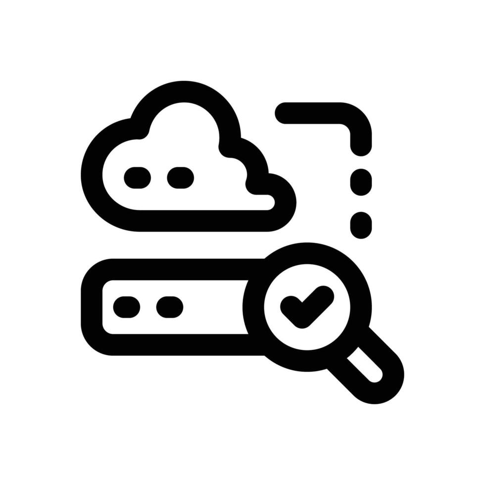search line icon. Clean and minimalist icon for websites, mobile apps, presentations, and logos. Fully scalable and customizable for any project. vector