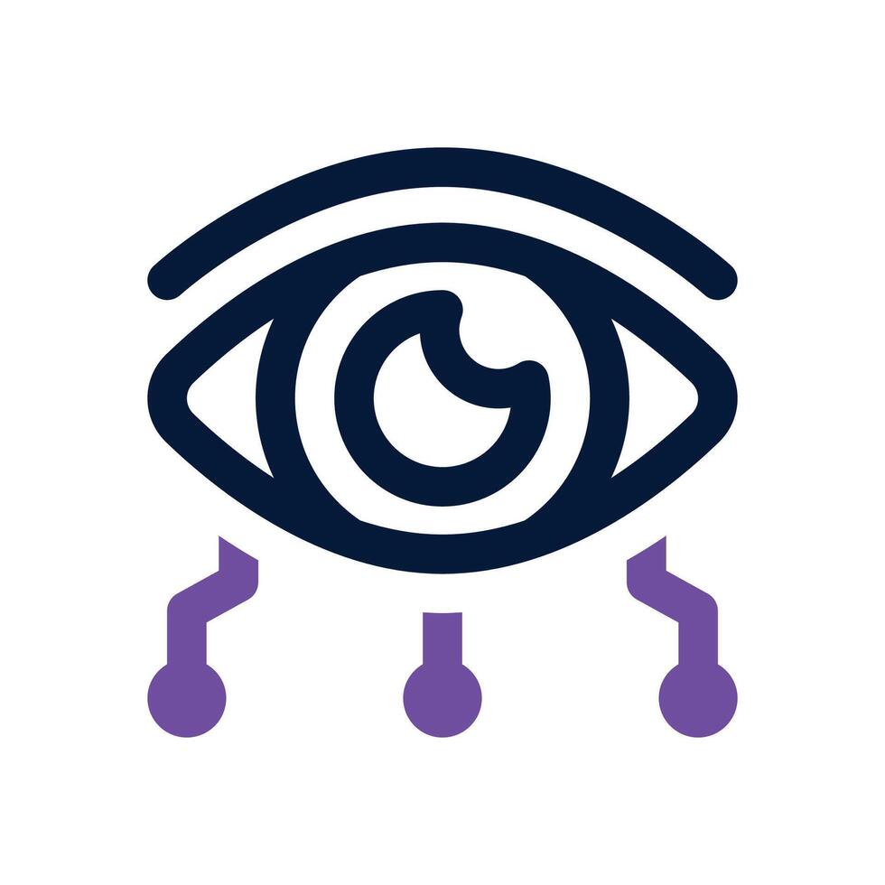 view dual tone icon. Sleek and modern icon for websites, mobile apps, marketing materials, and corporate design. Fully scalable and ready to use. vector