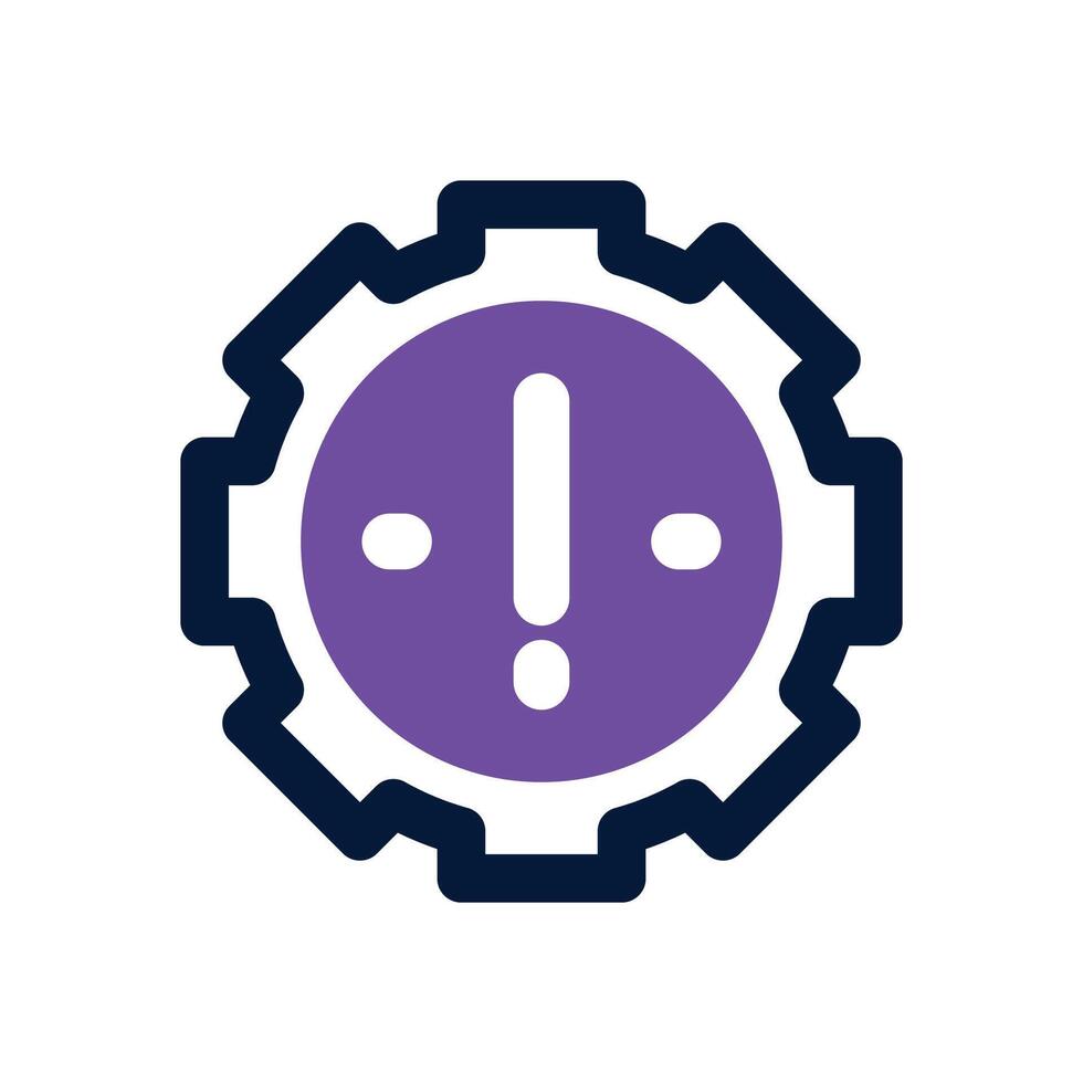problem dual tone icon. Sleek and modern icon for websites and mobile apps. vector