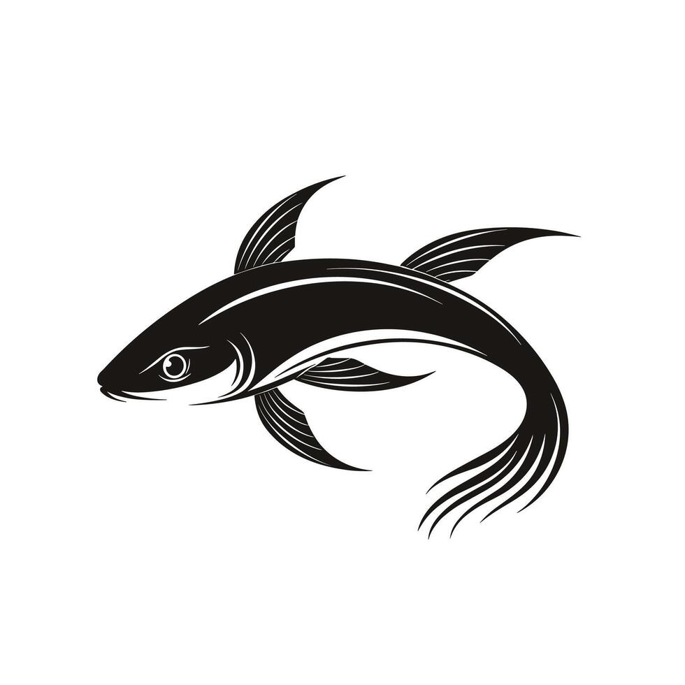 Flat Of Eel Icon Set on White Background vector