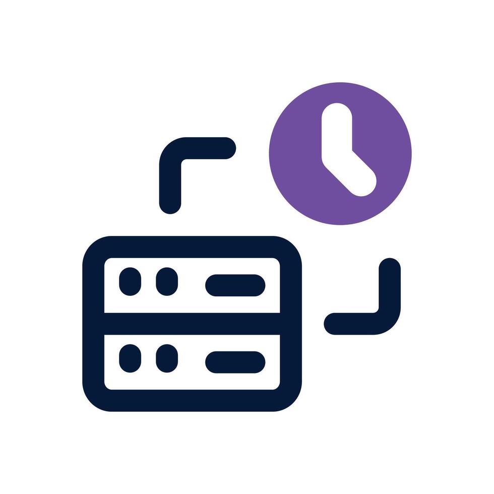 data processing dual tone icon. Sleek and modern icon for websites and mobile apps. vector