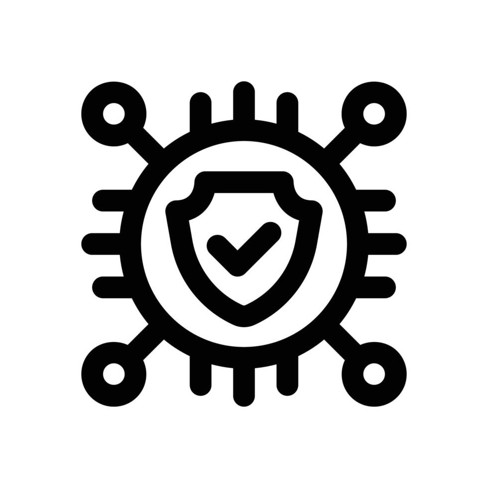 security line icon. Clean and minimalist icon for websites and mobile apps. vector