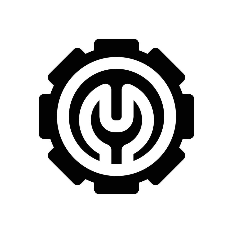 configuration glyph icon. Strong and solid icon for websites, mobile interfaces, presentations, and visual branding. High quality and easy to edit. vector