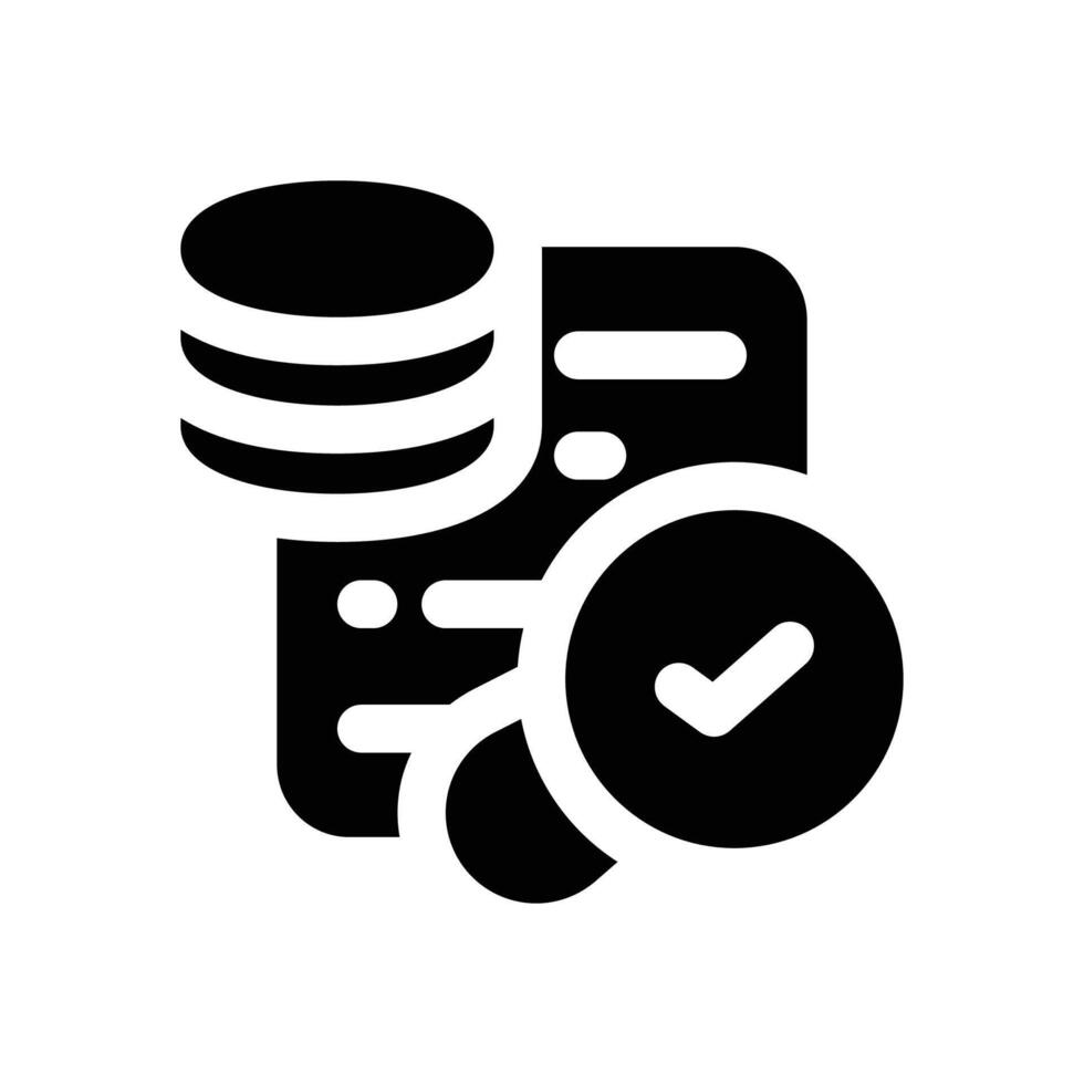 data analysis glyph icon. Strong and solid icon for websites, mobile interfaces, presentations, and visual branding. High quality and easy to edit. vector