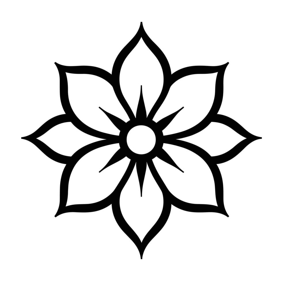 Abstract Of Flogower Icon Set in HD Quality vector