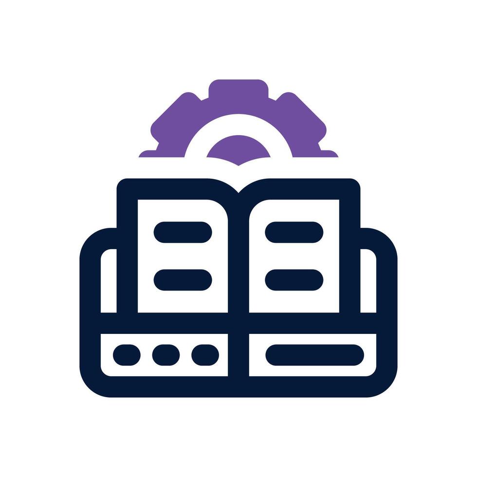 web development dual tone icon. Sleek and modern icon for websites, mobile apps, marketing materials, and corporate design. Fully scalable and ready to use. vector
