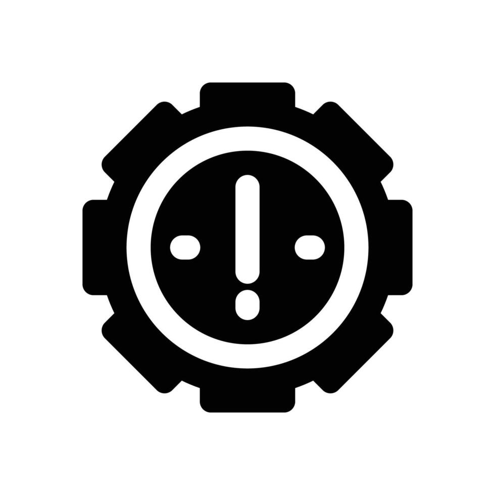problem glyph icon. Strong and solid icon for websites and mobile apps. vector