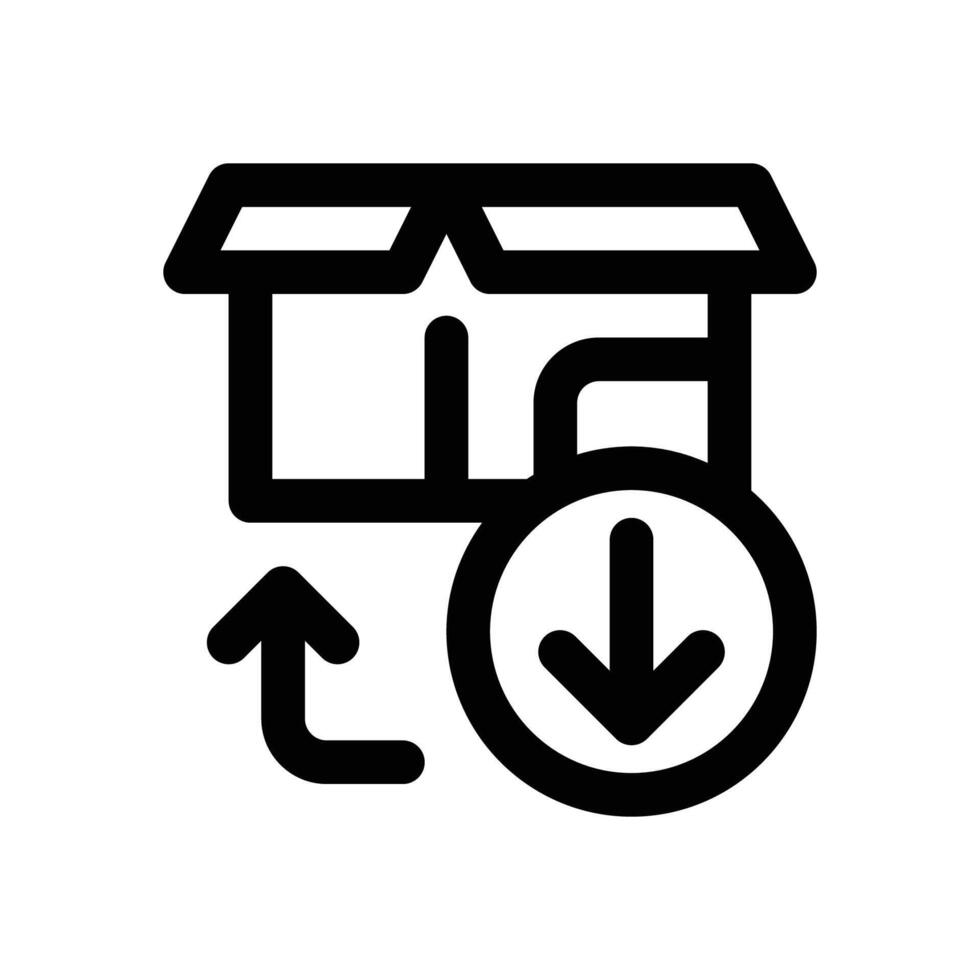 installer line icon. Clean and minimalist icon for websites and mobile apps. vector