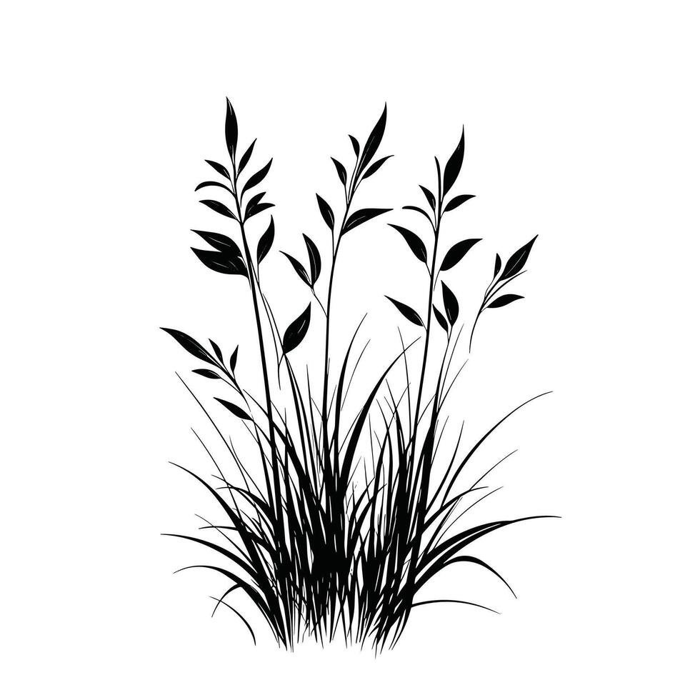Soft Of Grass Logo Graphic Template with Subtle Texture logo vector