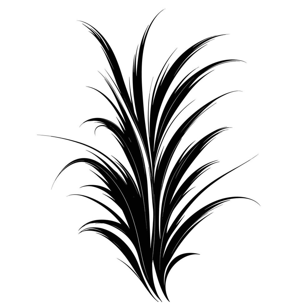 Elegant Of Grass Isolated Clipart in HD Quality vector