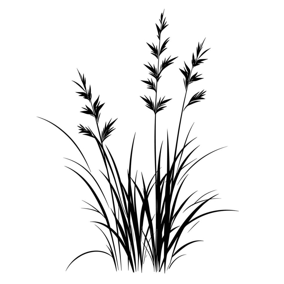 Modern Of Grass Isolated Clipart for Branding vector