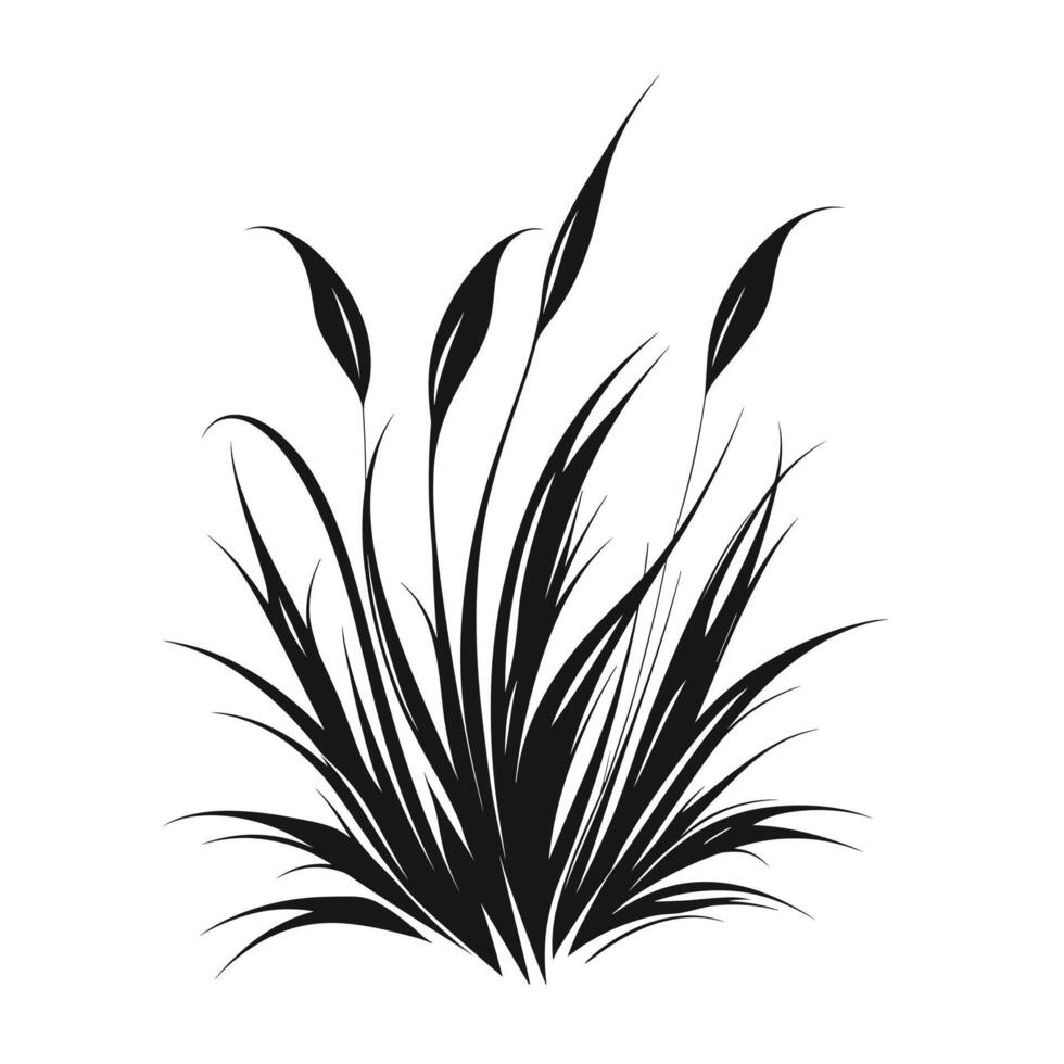 Creative Of Grass Illustration with Subtle Texture vector