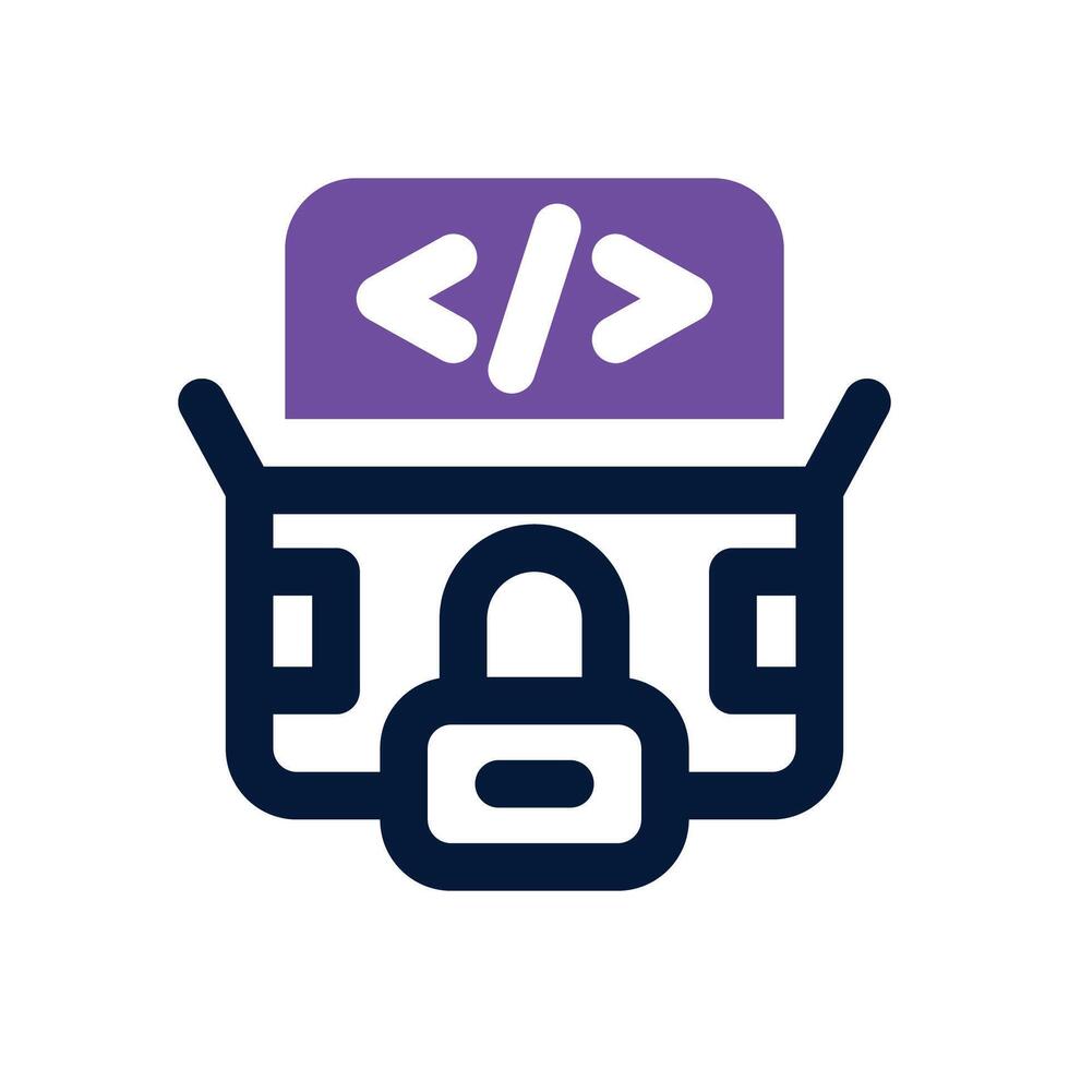 open source dual tone icon. Sleek and modern icon for websites and mobile apps. vector