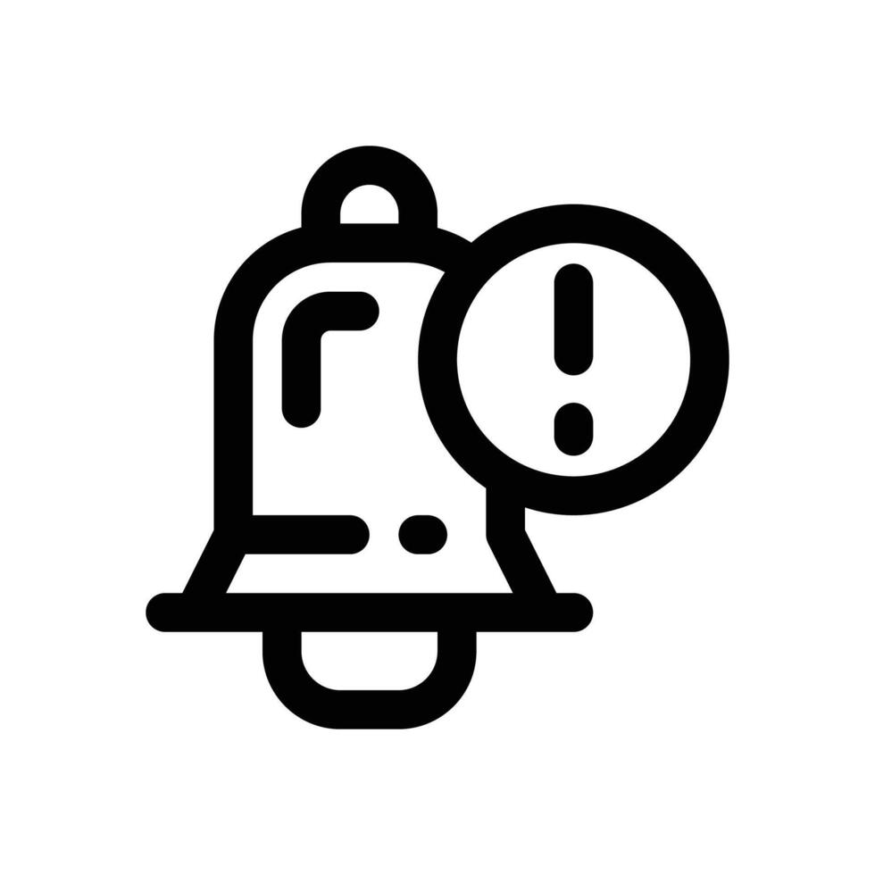 notification line icon. Clean and minimalist icon for websites and mobile apps. vector