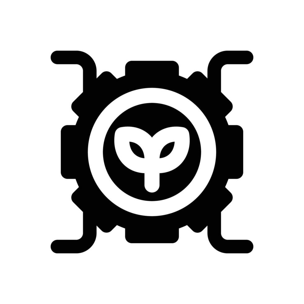 farming machine glyph icon. Strong and solid icon for websites and mobile apps. vector